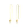 Pendientes de cubo de Rubik de plata de ley s925 para mujer, largos con borlas, elegantes, con diseño de nicho, combinables con todo, pendientes de hada.