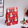 Bolsa de regalo de comercio exterior para Navidad 2025 / Bolsa de papel plana / Bolsa para repostería y panadería / Bolsa para dulces / Bolsa de regalo trasera