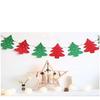 Banderas Decorativas Colgantes Banderas de Tirar de Fieltro Banderas Colgantes Árbol de Navidad Tela No Tejida Banderas de Tirar de Reno Atmósfera Navideña Triángulo Pentagrama
