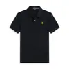 Camisa Polo para Hombre Transfronteriza Color Sólido Verano Bordada Ralph Lauren Manga Corta Casual con Bordado de Pequeño Caballo