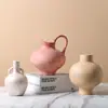 Jarrón de Cerámica Geométrico Retro Moteado Adornos Florales Nuevo Estilo Chino Estilo Nórdico-Estilo Silencioso Decoración Morandi