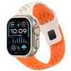 Adecuado para Apple Watch S11/Ultra correa de silicona, correa deportiva de silicona transpirable con corte angulado