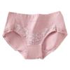 Pantaletas Transpirables Personalizadas para Uso a Largo Plazo para Mujer con Tela de 50 Hilos, Braguitas para Mujer con Patrón y Ribete de Encaje