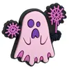 Série Fantasma de Halloween Caneta com Contas Patch Espesso Dupla Face Cola Macia de PVC Contas Queimadas Corrente de Celular DIY Acessórios Perfurados