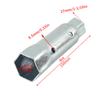 Herramienta de manguito para varilla de ánodo, elemento calefactor, tubo calefactor para calentador de agua 520900 transfronterizo para autocaravana