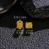 Prata S925 Banhada a Ouro Padrão de Peixe Contas Cilíndricas Pentagonais Pequenos Acessórios DIY Moda Novo Estilo Chinês Estilo Personalizado Acessórios Versáteis