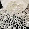 Perlas de imitación sueltas de agujero grande para joyería DIY, accesorios para zapatos y bolsos, accesorios para ropa al por mayor, perlas de imitación de agujero grande