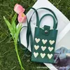 Nueva Bolsa Cruzada de Teléfono Móvil de Dibujos Animados, Diseño de Moda, Bolsa de Teléfono Móvil Tejida, Versátil, Bolso de Hombro, Sensación de Alta Gama