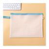 Bolsa Impermeable para Documentos Eva Estuche Impermeable para Lápices Estuche con Cremallera A6 Estuche Transparente para Lápices de Examen