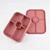 Fiambrera de Silicona de Grado Alimenticio Personalizada, Fiambrera Calentable en Microondas, Fiambrera para Oficinistas, Caja Compartimentada para Conservar Fresco, Caja de Aislamiento Térmico