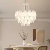 Luz Principal Criativa e Personalizada de Bar de Quarto de Luxo Luz de Quarto de Princesa Lustre de Luxo Estilo Francês Creme Luz de Hall Sala de Estar