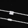 Venta minorista transfronteriza cadena de bolas de 4.5 * 6MM 5 m hebilla de bolas 4 traje cortina de cuentas para tirar persiana veneciana accesorios para persiana enrollable