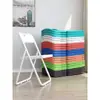 Silla Plegable para Uso en Casa, Silla de Plástico Moderna y de Moda para Fotos, Silla para Dormitorio, Oficina, Reuniones, Capacitación, Exterior con Respaldo, Venta al por Mayor