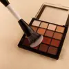 Brocha de Maquillaje Doble Cara Blanco y Negro Más Vendida Transfronteriza, Brocha para Rubor Multifuncional Portátil, Brocha para Base de Maquillaje en Polvo, Brocha para Contorno, Herramienta de Belleza