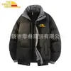 Chaqueta de Algodón Informal Holgada de Moda Transfronteriza con Cuello Alto, Abrigo de Algodón a Cuadros Grueso de Invierno Cálido para Pareja, Estilo Unisex