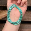 Turquesa Magnesita Cuentas Redondas Cadena Larga Cuentas Sueltas Cadena de Mijo Semi-Terminado DIY Accesorios de Moda Cuentas de Buda