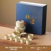Lujo Ligero Gama Alta Oficina Semi-Automático Preparación de Té Horno Ru Retro Qingshan Kung Fu Juego de Té Hogar Estilo Chino Taza de Té