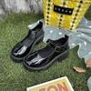 Zapatos de Uniforme JK Estilo Japonés Verano 2025 Primavera y Verano Aumentadores de Altura Suela Gruesa Estudiante Mary Jane Tacón Alto Retro Zapatos Individuales Uk