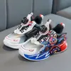 Zapatos Transpirables para Bebé 2026 Primavera/Verano Dibujos Animados Zapatos de Papá con Luces para Niños Tenis de Dibujos Animados para Niños y Niñas