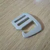 Los fabricantes suministran accesorios metálicos de aluminio aeronáutico de una pulgada para equipaje, cinta para mochila, hebilla ajustable de 9 palabras