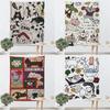 Tela Colgante de Animales Lindos de Dibujos Animados con Graffiti para Casa de Alquiler Cubierta de Pared para Sombreado Tela de Pared de Fe Pintura Decorativa Tela de Fondo con Sentido Avanzado