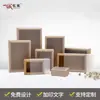 En stock caja de papel kraft tipo cajón transparente caja de regalo de plástico translúcido esmerilado caja de embalaje para regalo y pastel
