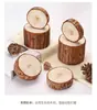 Postes de madera estacas pequeñas valla troncos redondos troncos de árbol accesorios de boda bloques de madera decoración chimenea valla de patio jardinería tocones de árbol