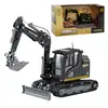 Huina 1:50 Modelos Estáticos de Vehículos de Construcción Excavadora Rodillo Compactador Camión Volquete