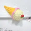 Novos Acessórios de Resina de Casquinha de Sorvete Pintada DIY Capa de Celular Chaveiro Grampo de Cabelo Ímã de Geladeira Material Decorativo