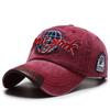 Gorra de Béisbol de Mezclilla Lavada Nueva York Vintage Desgastada Estilo Europeo y Americano Bordada Gorra de Pico Sombrilla para Exteriores Sombrero de Pareja