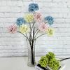 Bola de copo de nieve de simulación transfronteriza, adornos de decoración de mesa para interiores, flores hechas a mano, diseño de hotel para estudio de boda, seda