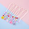 Estoque Disponível na Fábrica Pingente Fofo Colar de Pérolas Imitação com Contas para Meninas Corrente de Princesa Corrente para Suéter Infantil Acessórios de Vestuário