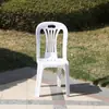 Cadeira de Plástico Cadeira com Encosto para Adultos Cadeira para Restaurante ao Ar Livre Barraca de Comida Cadeira para Jantar com Cerveja Cadeira de Mesa Combinação de Bancada Atacado