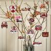 Etiqueta colgante para decoración de fiesta de San Valentín o boda de Amazon, caja de regalo navideña, adornos decorativos