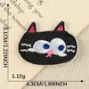 Parche Bordado Nuevo Estilo Parche de Dibujos Animados Decoración Lindo Gato Nuevo Parche de Tela Autoadhesivo DIY