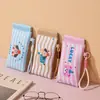 Bolsa de Almacenamiento para Gafas de Dibujos Animados Bolsa para Labial Llave Maquillaje Bolsa de Almacenamiento para Cables de Datos Bolsa Portátil Clip Anti-Pérdida para Gafas Transfronterizo