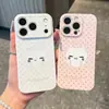 Capa de Celular Gato Anjo de Bolinhas para Apple 17ProMax, Estilo Filme Fofo para Meninas, Xiaomi 17, Huawei, Vivo