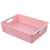 Cesta de armazenamento portátil simples plástico PP jardim de infância brinquedo acabamento pequena cesta de armazenamento de peças cesta atacado