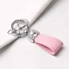 Llavero de Coche con Lazo Incrustado de Diamantes Cadena para Llavero Colgante de Bolso de Diosa de la Moda Venta al por Mayor Aleación de Zinc Estilo Dulce