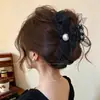 Pinza de tiburón extragrande con un toque de alta gama, pinza para el cabello exquisita y robusta para la parte posterior de la cabeza, adecuada para cabello grueso