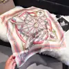 Primavera 2025 Nuevo Pañuelo Moda Estilo Occidental Combinable Cuadrado Pequeño 70cm Pañuelo Decorativo Protección Solar Chal de Viaje Mujer