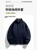 Jaqueta Nova Estilo Primavera e Outono Fábrica de Origem Tendência Masculina Plus Size Jaqueta Solta Moda Casual Tendência Marca Roupa Exterior