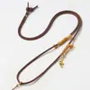 Cordón de Cuero Gamuzado Estilo Ins Vintage para Manualidades Cuerda Trenzada Hecha a Mano Materiales para Pulseras, Collares, Colgantes y Cuerdas para Colgar; De nicho, simple y versátil