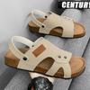 Sandalias para Hombre Transfronterizas Casuales Zapatos de Playa Suela Gruesa Verano Nuevas Transpirables Corcho Birkenstock Sandalias para Hombre de Un Zapato Dos Usos