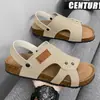 Sandalias Birkenstock de Talla Grande Casual Transfronterizas para Ropa Exterior de Hombre Chanclas de Corcho de Suela Gruesa Sandalias de Doble Uso para la Playa Tendencia