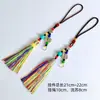 Colgante para coche en el mismo estilo que los borlas de cinco colores del Tíbet, cuerda colgante de campana del dios de la riqueza de cinco vías, recuerdo de atracción turística de Yunnan
