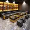 Sofá KTV de lujo en forma de U para sala de fiestas de club de negocios bar de karaoke cabina de pub sofá de esquina en forma de L