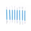 Herramientas para Hornear Juego de 8 Piezas para Tallado Pluma para Tallar Pastel de Fondant Cuchillo para Tallar Herramientas para Decorar Pasteles y Panes DIY