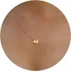 Colar Minimalista Popular Estilo Europeu e Americano com Pingente Cruz de Figura de Oito, Corrente de Clavícula Tendência para Mulheres