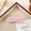 Pinzas de garra de imitación de acetato con degradado transfronterizo, pinzas de tiburón dulces, accesorios para el cabello al por mayor, tocados para mujer, pinzas para el cabello coloridas, adornos semicirculares